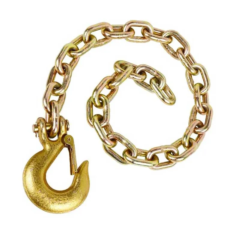 Safety Link Zinc Plate Chain with Clevis Hook and Latch